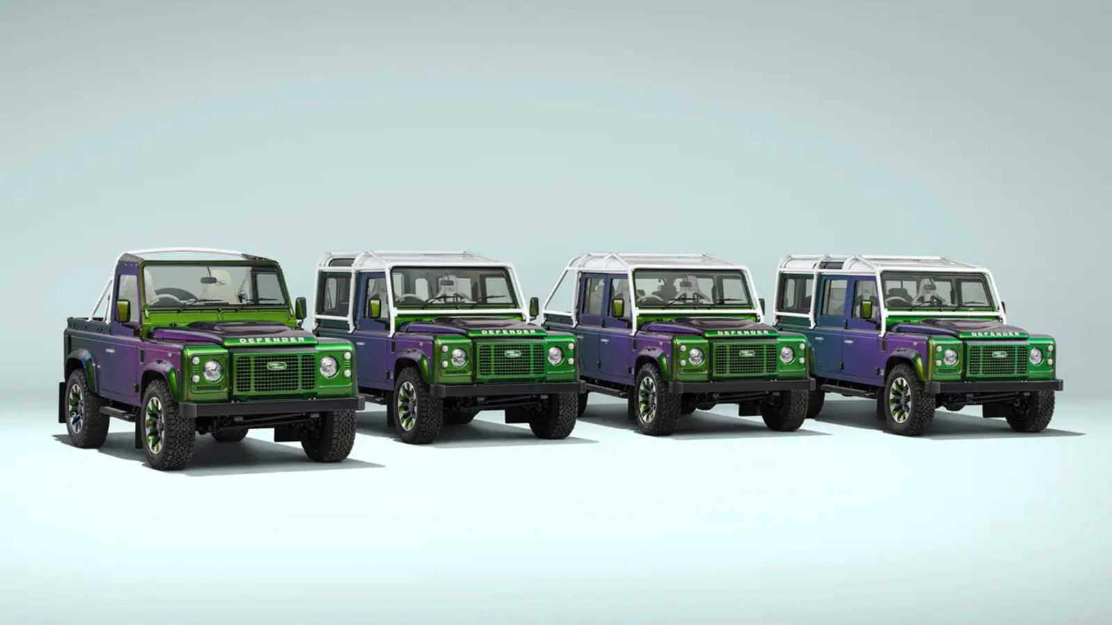 Η Land Rover ετοίμασε 4 κλασικά Defender που αλλάζουν χρώμα!
